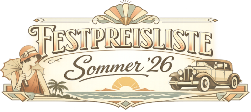 Festpreisliste Sommer '26